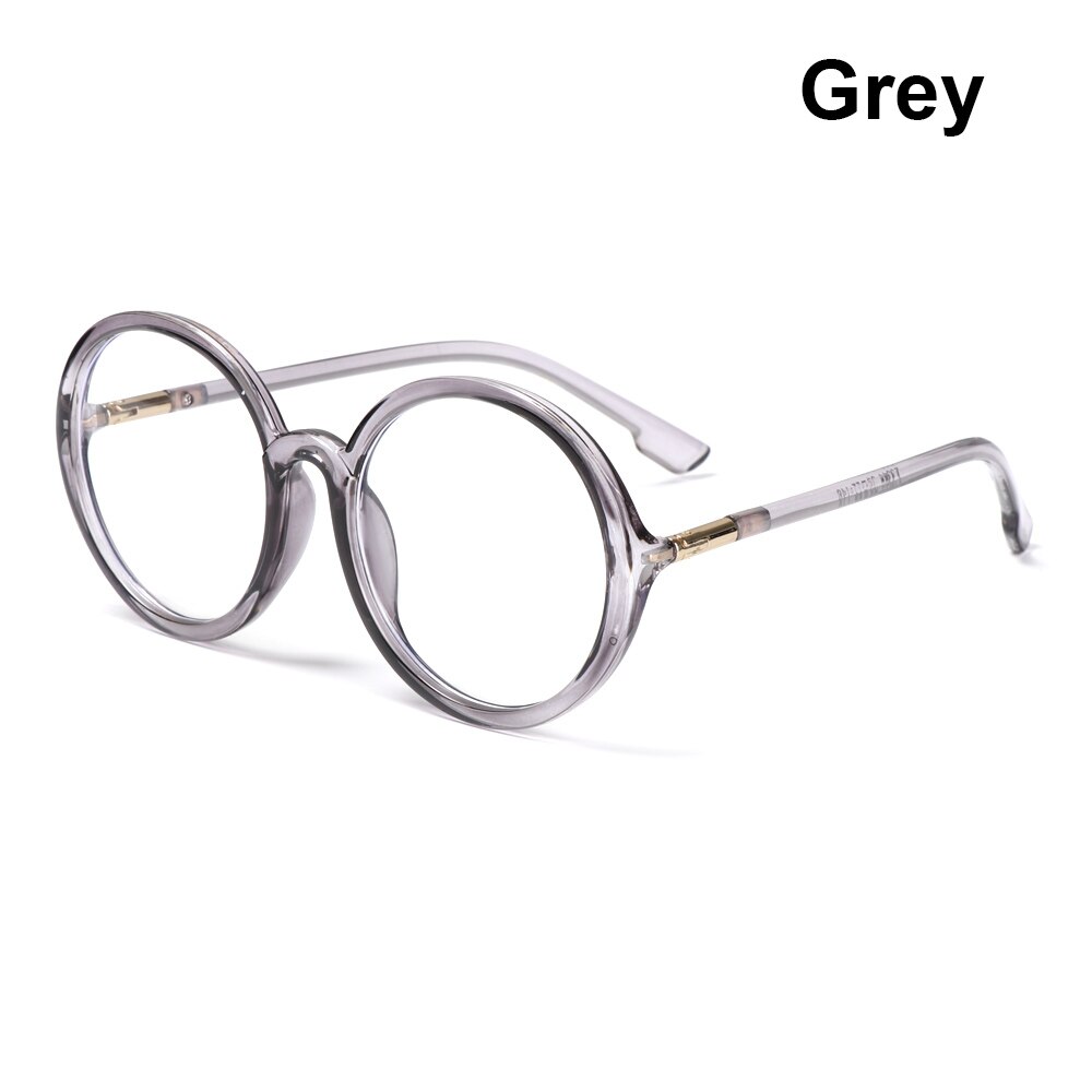 Oversized anti-blauw licht computerbril dames heren vierkant montuur optische bril platte spiegel bril: 2- grijs