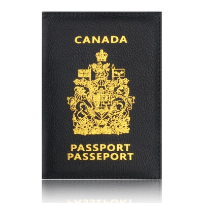 Copertina del passaporto Canada Titolare Del Passaporto della Protezione Del Raccoglitore ID Biglietto Da Visita di Carta di tarjetero hombre id porte carte monederos