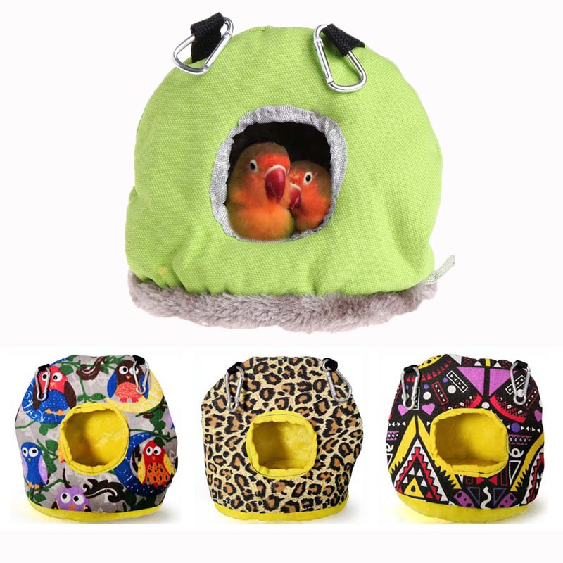 Peluche perroquet nid hamac confortable perroquet grotte maison suspendus oiseaux balançoire lit de couchage animal de compagnie oiseau Cage fournitures