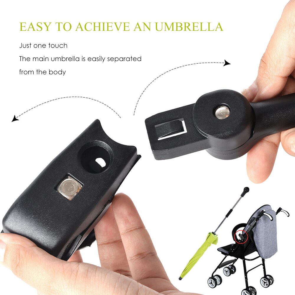Sombrilla Unisex para niños y bebés, sombrilla para cochecito, cochecito, sombrilla, cubierta para carrito de bebé, accesorios para lluvia