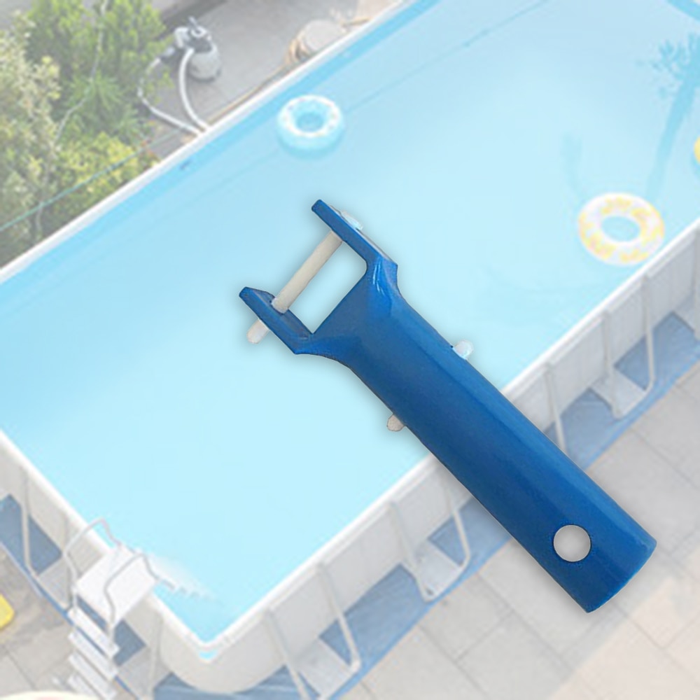 2 Stuks Blauw Zwembad Spa Vacuüm Vac Hoofd Handvat Vervanging V-Clip & Pin Zwembad Zuigkop accessoires