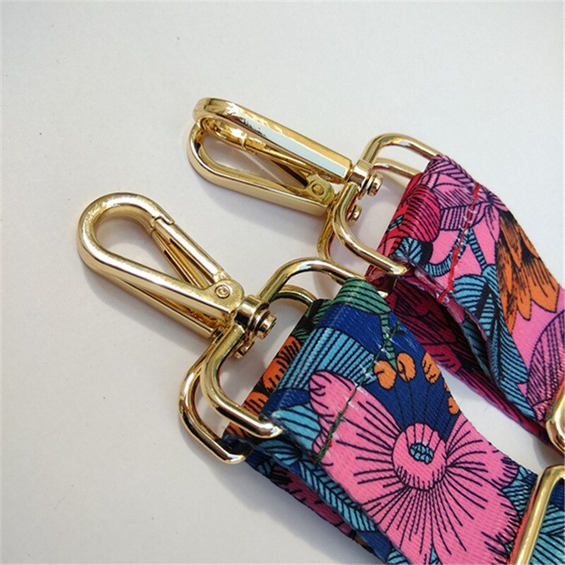 Hjkl saco alça alça presente mulheres removível diy ombro arco-íris bolsa acessórios corpo cruz mensageiro saco de náilon tiras