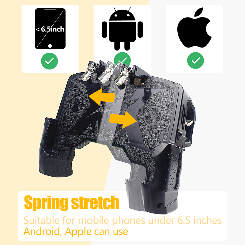 Data Frog Gamepad Joystick For PUBG Button Triggers Equipment Game Controller For iPhone Android Mobile Phone Joystick Gamepad