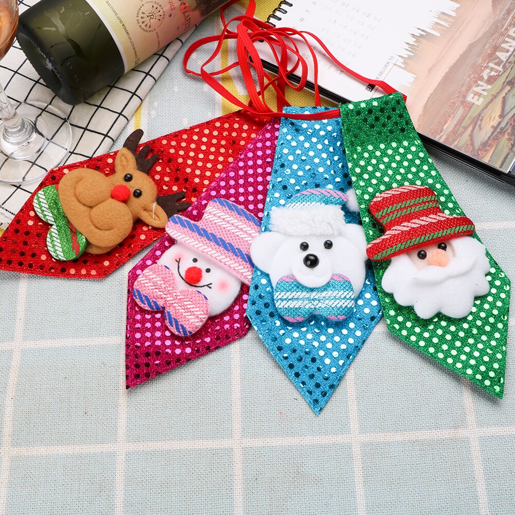 Kerst stropdas kerstman bruiloft feest verstelbare kinder stropdas stropdas kleding