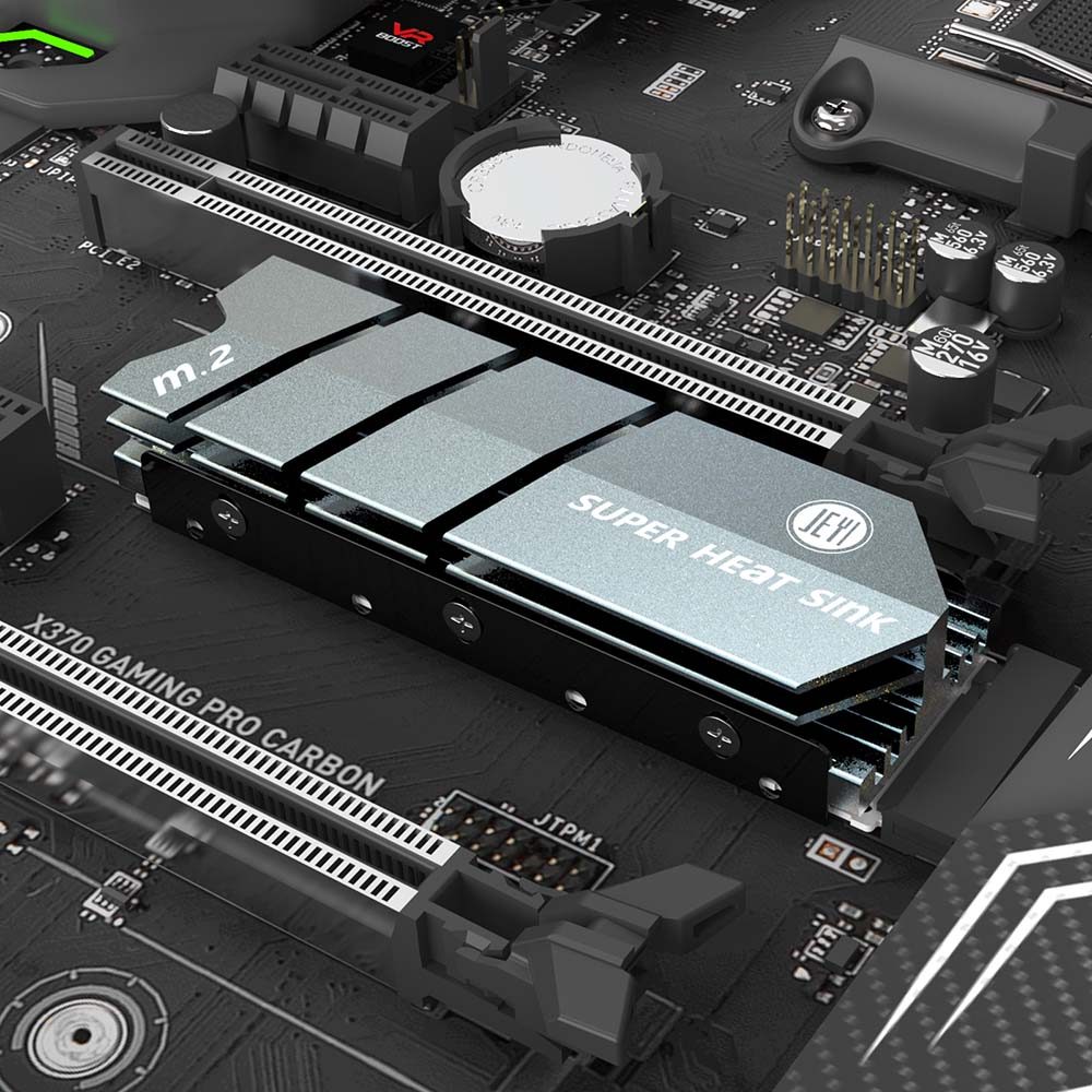 JEYI SSD card Cooling M.2 Heatsink NVME Heat sink NGFF M.2 2280 aluminum sheet Thermal conductivity silicon wafer cooling