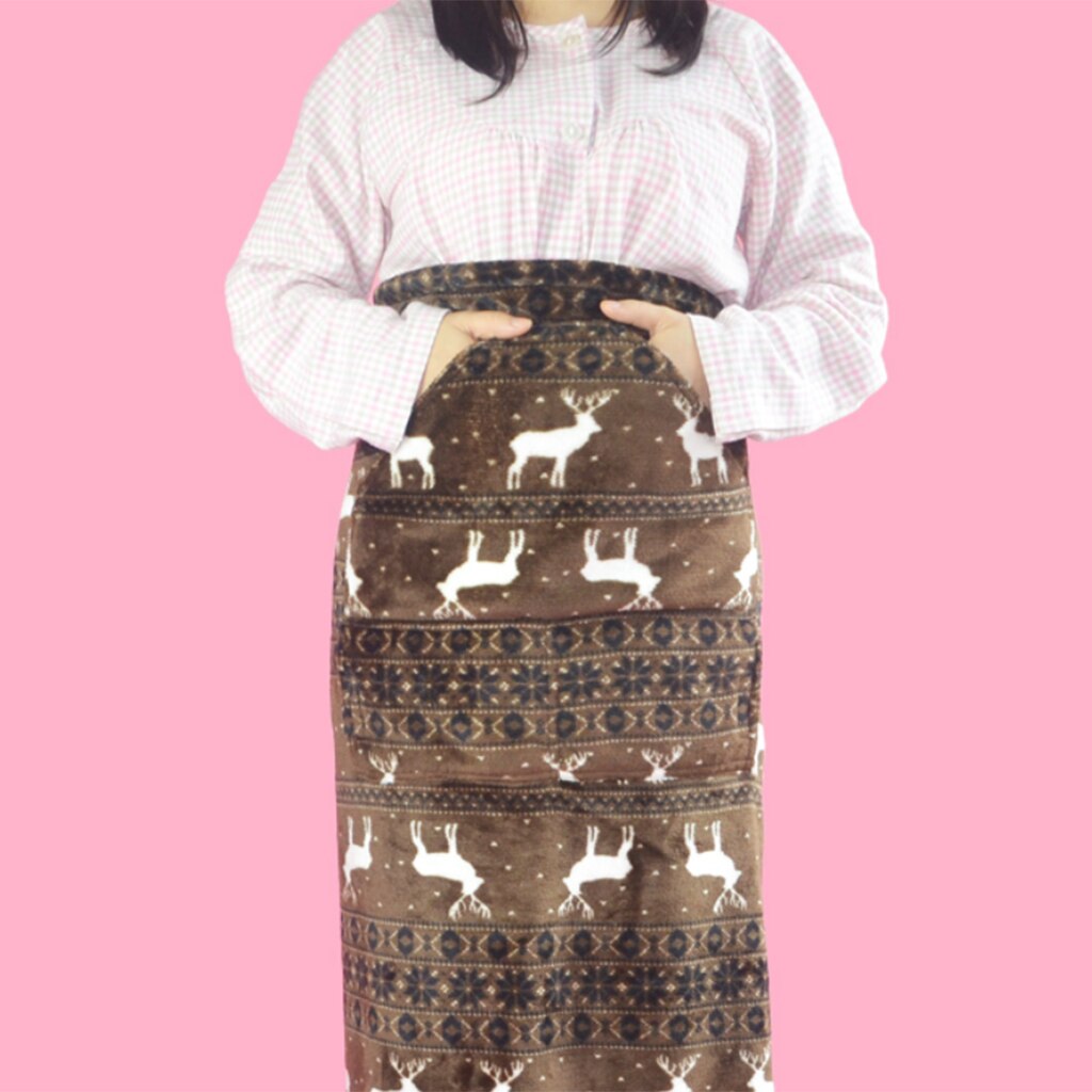 Large Double-sided Cashmere Wheelchair Rug Blanket with Pockets for Patients Elderly Keep Legs Warm, Non Slip & Machine Wash