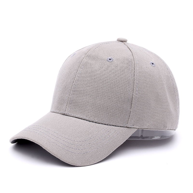 8 Kleuren Unisex Casual Solid Verstelbare Baseball Caps Snapback Hoeden Baseball Cap Voor Vrouwen Mannen Hip Hop Vader hoed Bone: gray