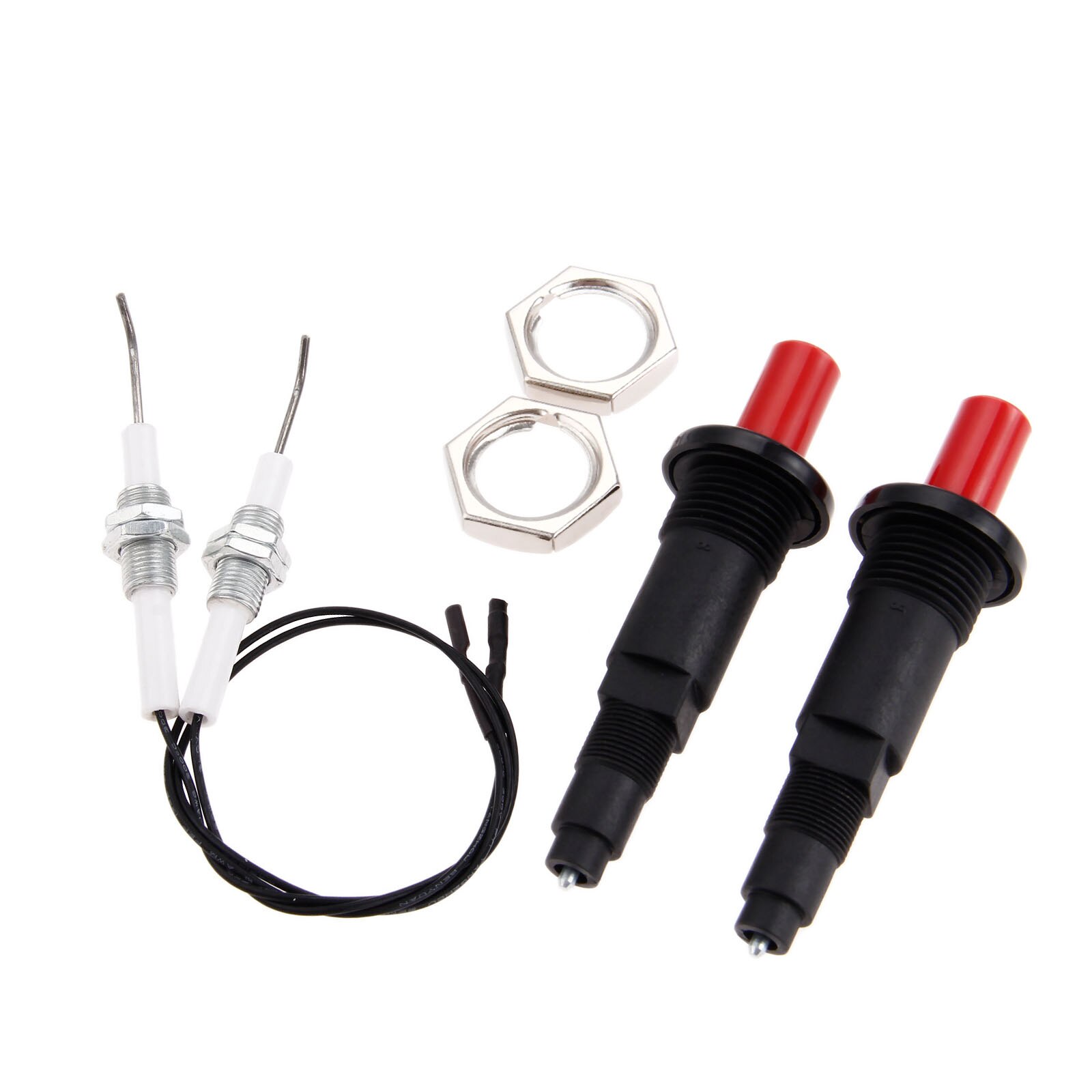 2sets Push Button Spark Ignition Set Generator Piezo Gas Pilot Ignitor Thread M10