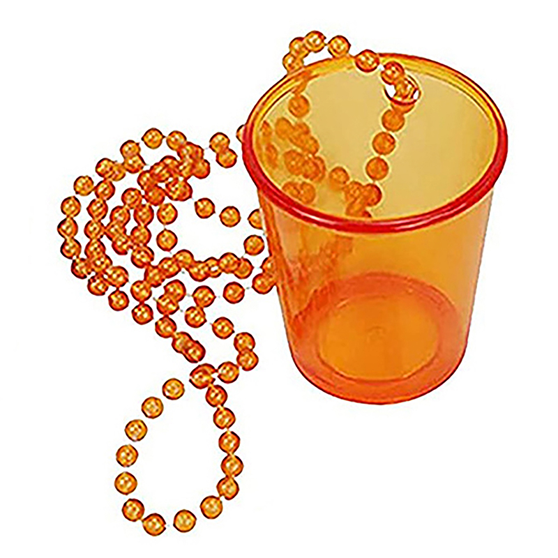 Plástico Shot Glass no colar frisado para Bachelorette, noiva festa copos, aniversário e casamento: Verde menta