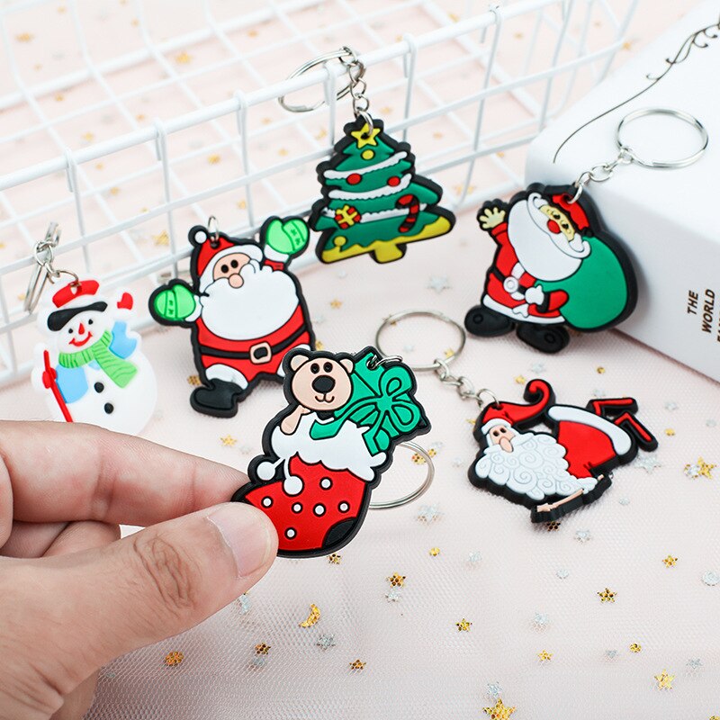 Christmas Cartoon Keychain Christmas Small Ornaments Christmas Children's Pendant Decoration