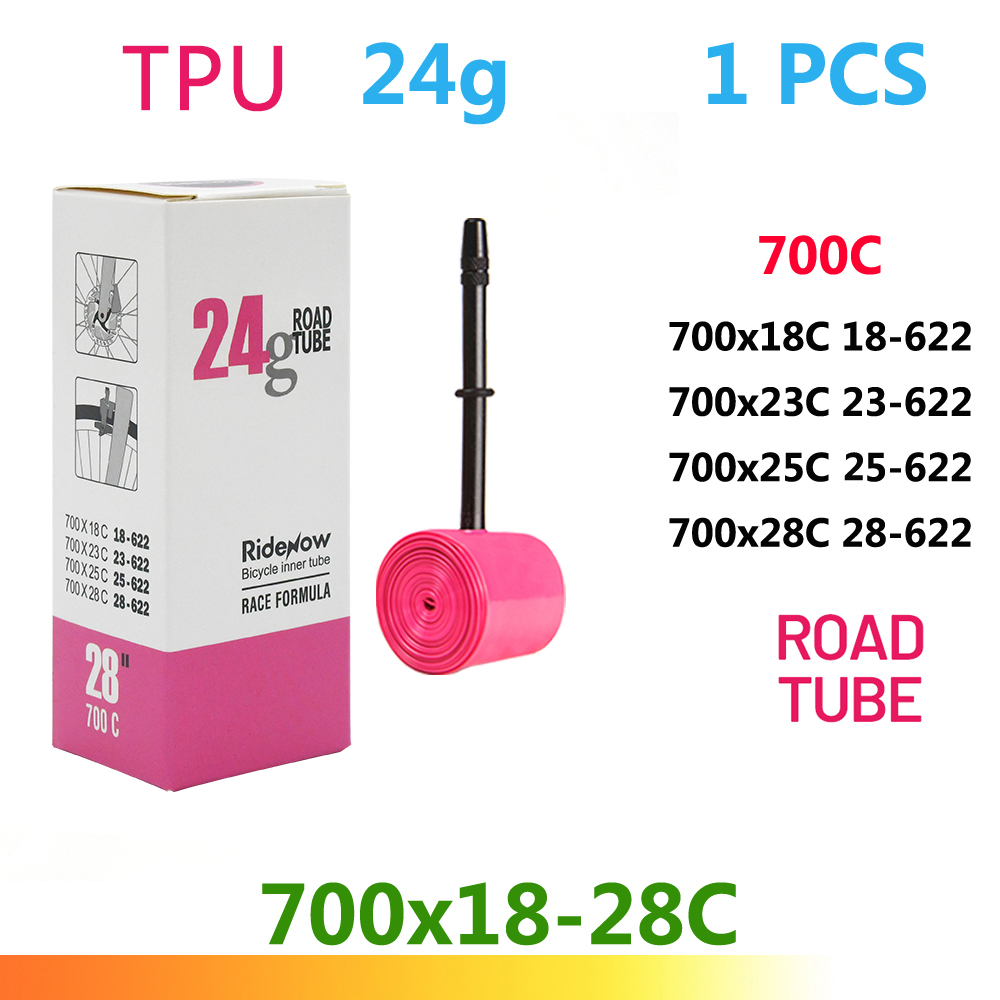 Cámara de aire RideNow-TPU para bicicleta de carretera, neumático de bicicleta, 700x18 23 25 28 32 35 47C, válvula francesa 45,/65,/85 mm, MTB 29x1,5, 1,75, 1,9: Gris oscuro / 55mm