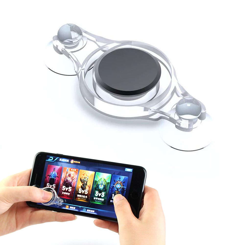 Mobiele Game Rocker Licht Gewicht Herbruikbare Telefoon Shooter Controller Zuignap Wasbaar Draagbare Gaming Trigger Willekeurige Kleuren