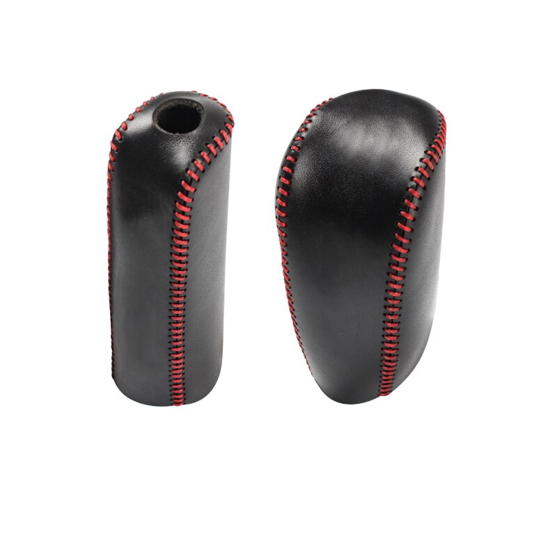 Para Toyota Land Cruiser Prado Fj150 DIY PU palanca de cambios de cuero y cubierta de freno de mano trim accesorios de estilo de coche 2 uds: A
