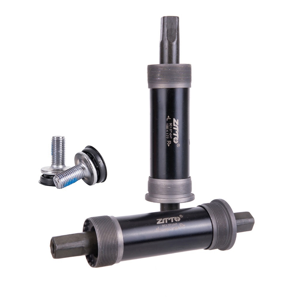 Bicycle Square Tapered Bottom Bracket BSA 80x142 100x155 100x177 80mm 100mm Axis For Quare Hole For Fat Snow Bike