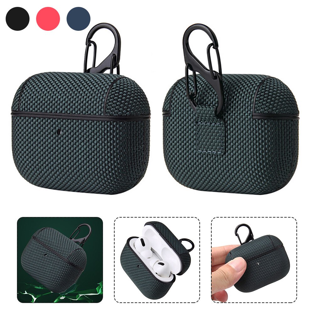 For AirPods Pro Earphone Case Waterproof Nylon Cloth Protective Cover For Apple Air Pods Pro Bluetooth Wireless Charging Box