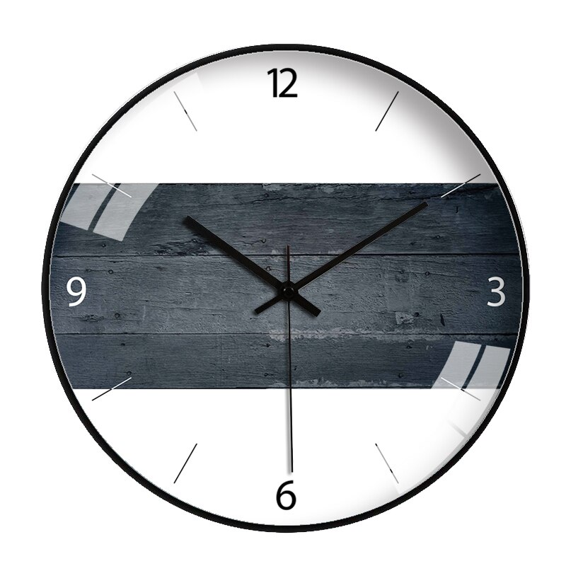 Reloj de pared nórdico para sala de estar, reloj de pared redondo, silencioso, , clásico: style6 / 12 pulgadas
