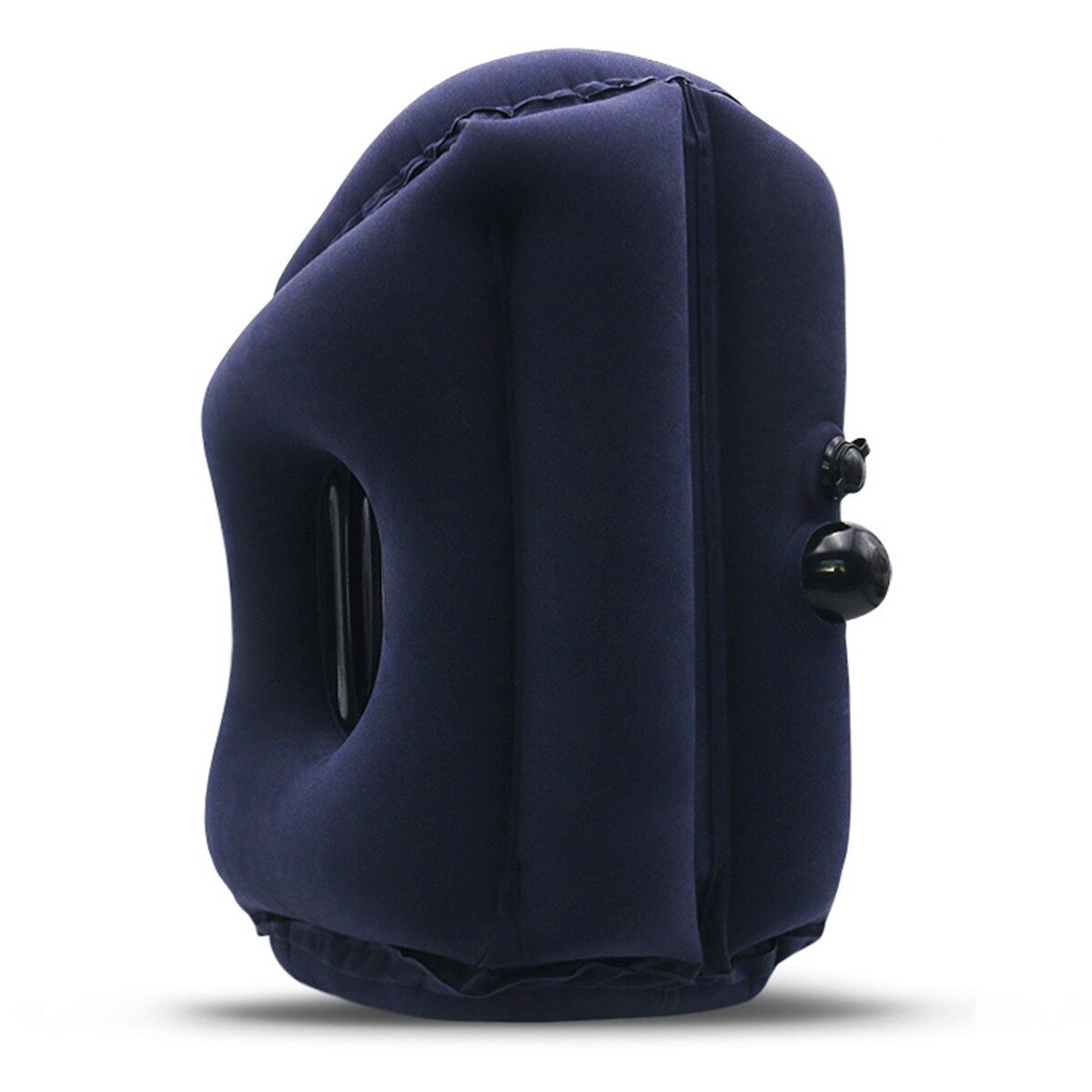 Inflatable Travel Sleeping Bag Portable Cushion Neck Pillow for Men Women Outdoor Airplane Flight Train Sleeping Easy S/M: navy blue / S