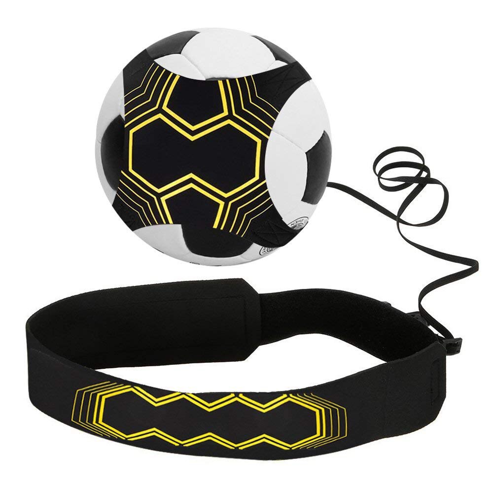 Control Skills Kick Ball Football Strap Training Aid Durable Elastic Returner Neoprene Practice Hand-free Soccer Trainer Belt