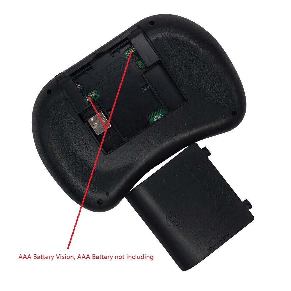 7 Kleur Backlit I8 Mini Wireless Keyboard 2.4 Ghz Engels Russisch Air Mouse Met Touch Pad Afstandsbediening Android Tv doos: Arabic