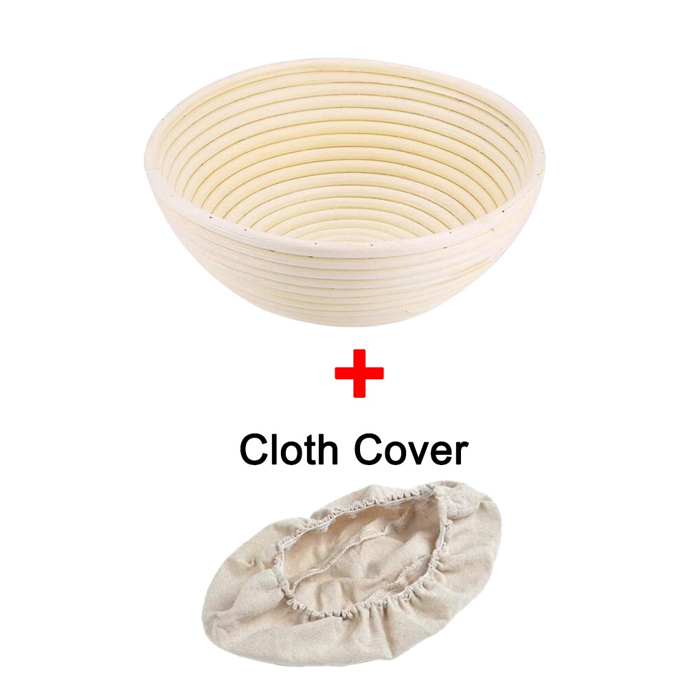 Round /Oval Banneton Bread Basket Brotform Bread Fermentation Rattan Basket Dough Mass Bread Proofing Proving Basket DIY Tool: 25X8.5CM