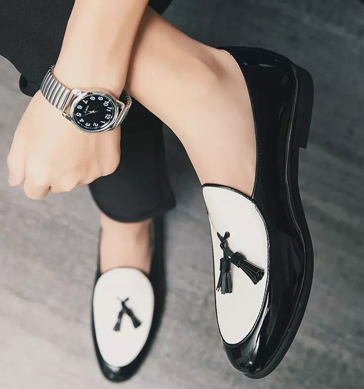 Chaussures pour hommes à la en cuir Pu moine sangle mocassins chaussures à la main décontracté formel chaussure d'affaires Zapatos De Hombre 4M937