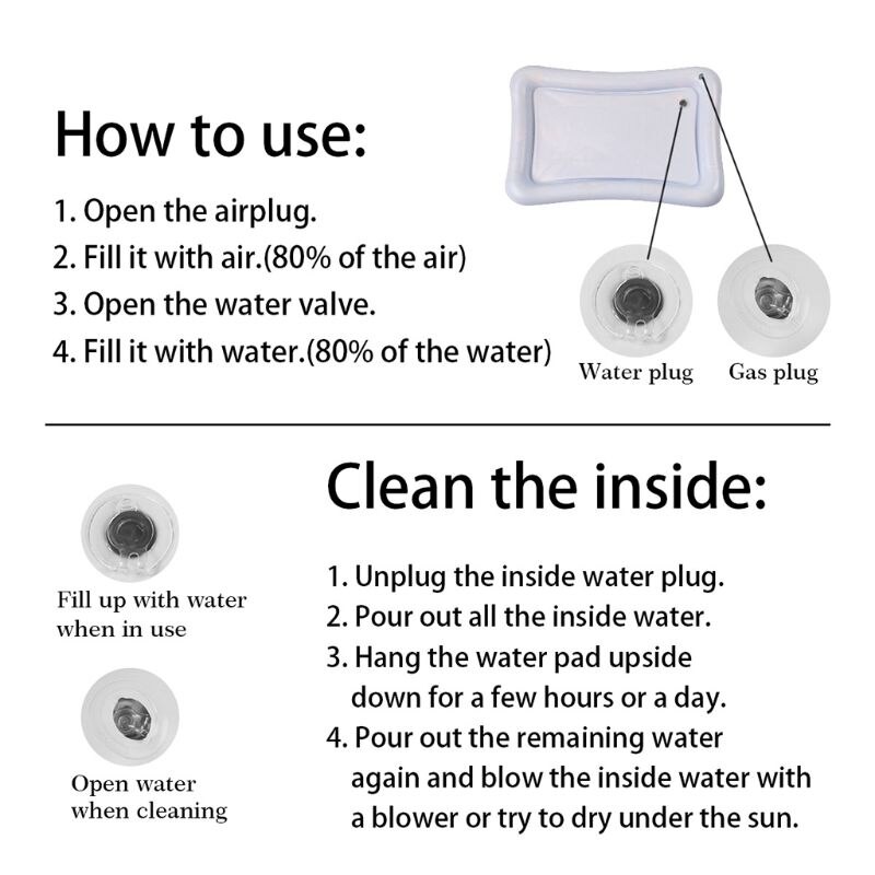 Marine Style Tummy Time Baby Water Mat Infant Toy Inflatable Play Mat for 3 6 9 Months Newborn Boy Girl Fun time Play