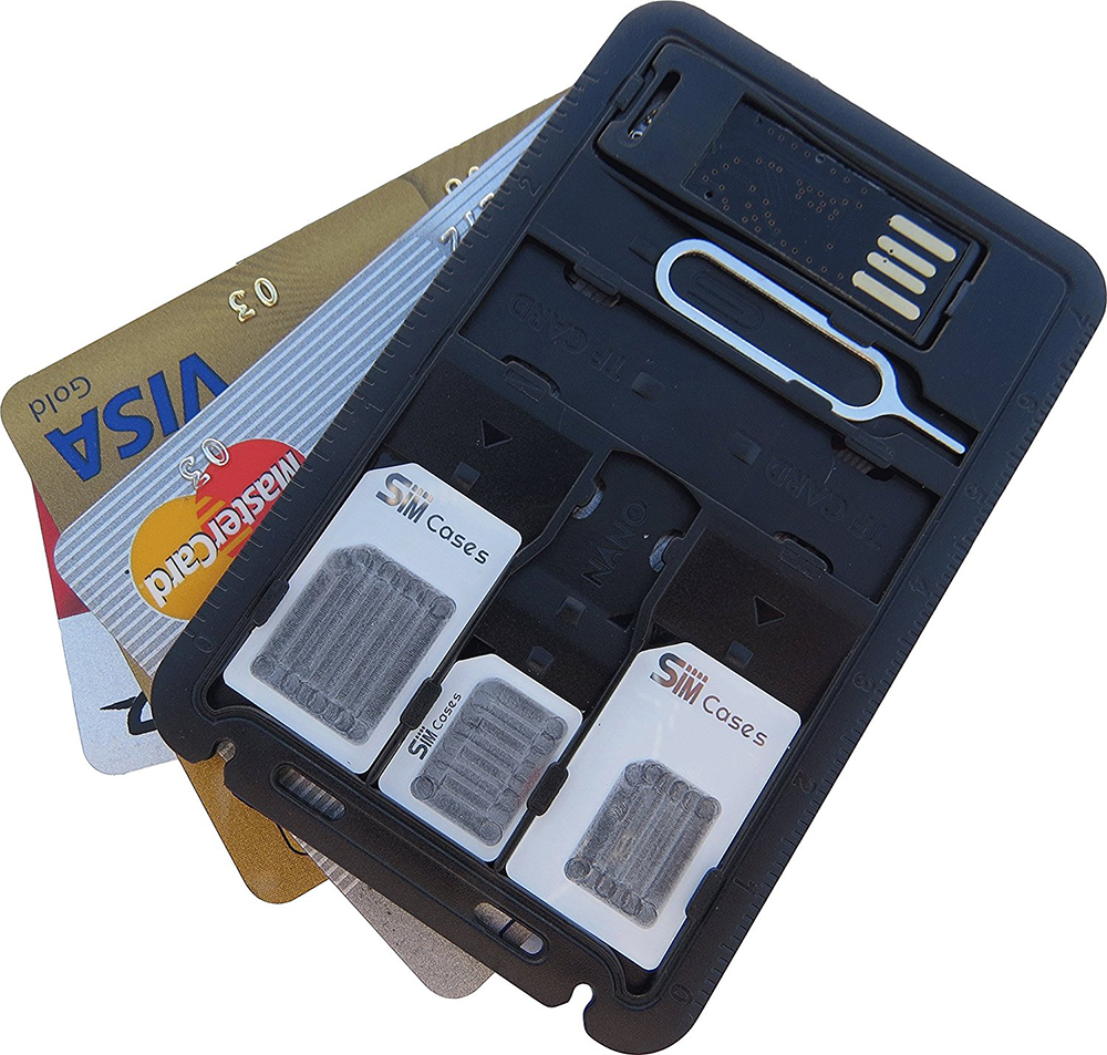 Alles In Één Slanke Sim-Adapterset Van Creditcardformaat Met Tf-Kaartlezer En Simkaarthouder Uitgeworpen Pin, Simkaarthouder