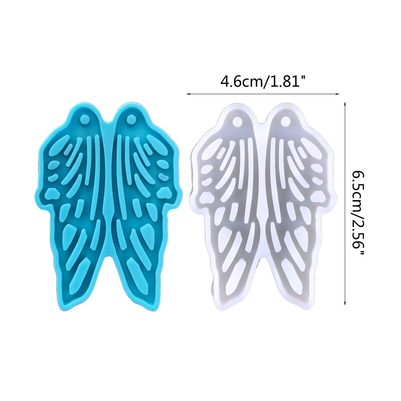 Angel Wings Earrings Epoxy Resin Mold Eardrop Danglers Silicone Mould DIY Crafts Jewelry Pendants Casting Tools