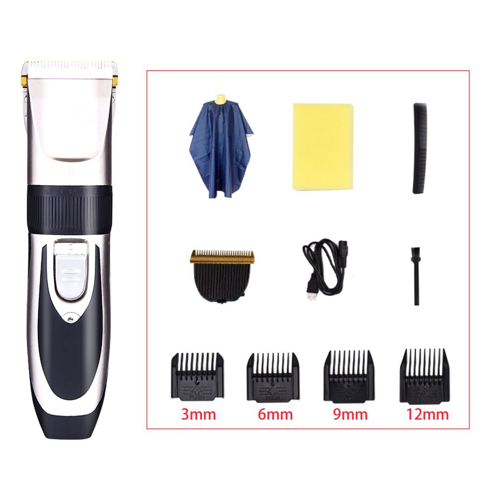 Oplaadbare Elektrische Tondeuse Voor Mannen Kinderen Draadloze Haar Grooming Baard Trimmer Waterdicht Haar Snijden Kit: style 3