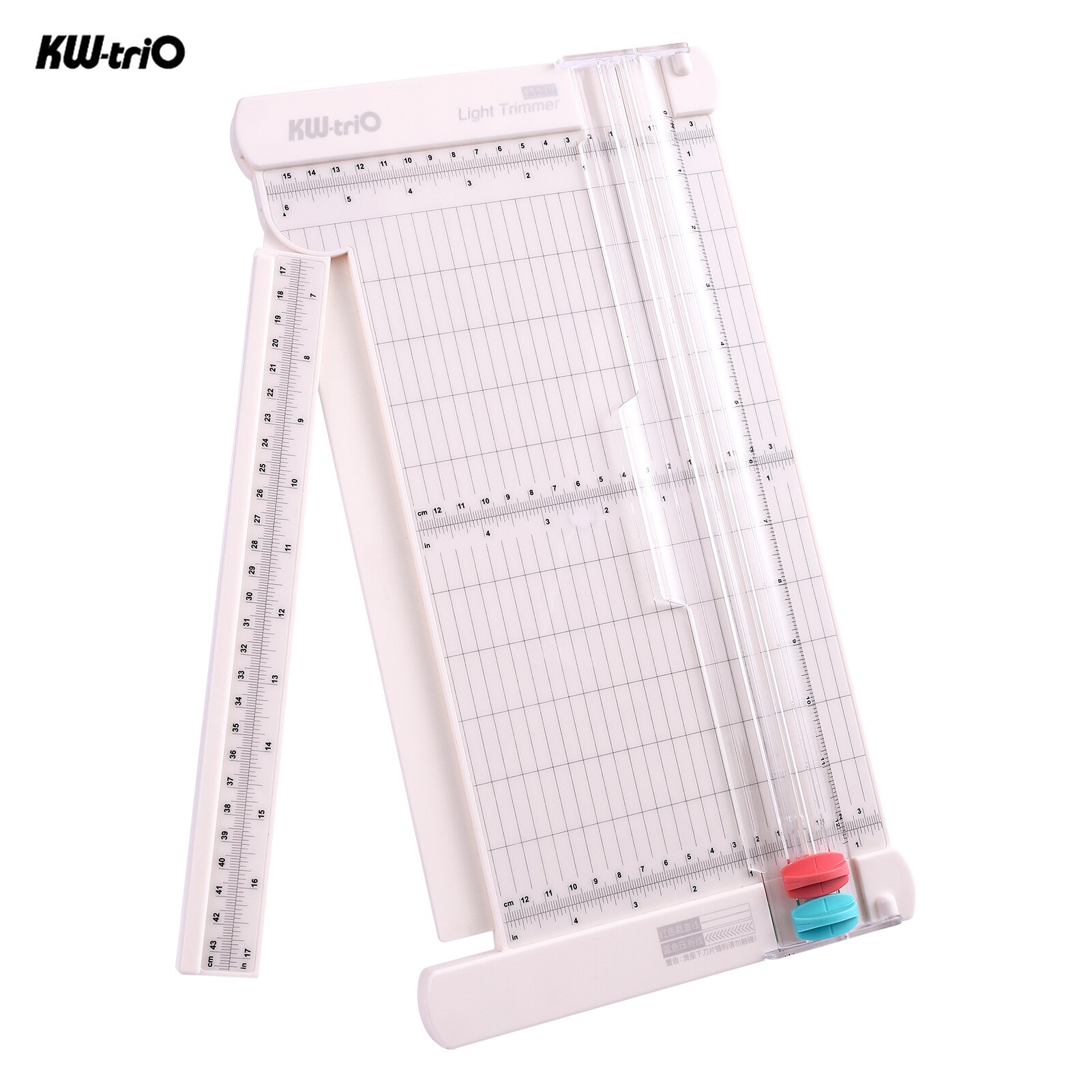 Tagliacarte portatile KW-trio tagliacarte da tavolo da taglio da 12.6 pollici con righello laterale per taglierina a linea dritta