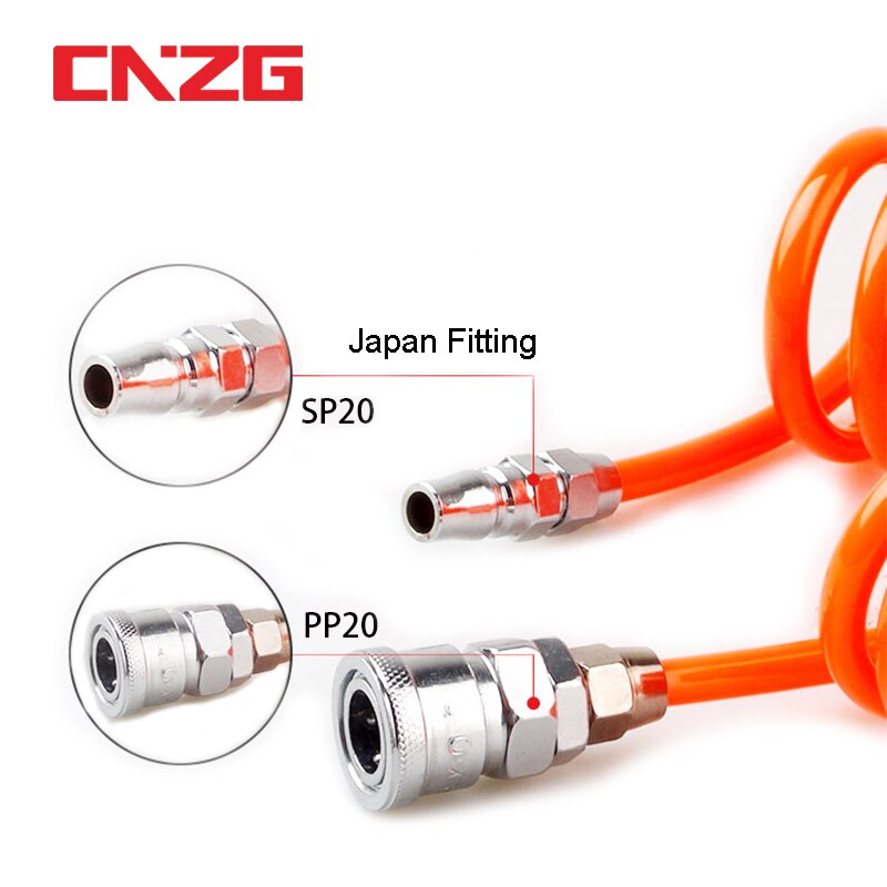Schlauch Für Kompressor Luft Werkzeug 8mm 10mm 12mm 6M 9M 12M 8x5mm 12x8 10x 6,5mm Hohe Druck PU Rohr Rohr Gas Frühling Pneumatische Spirale