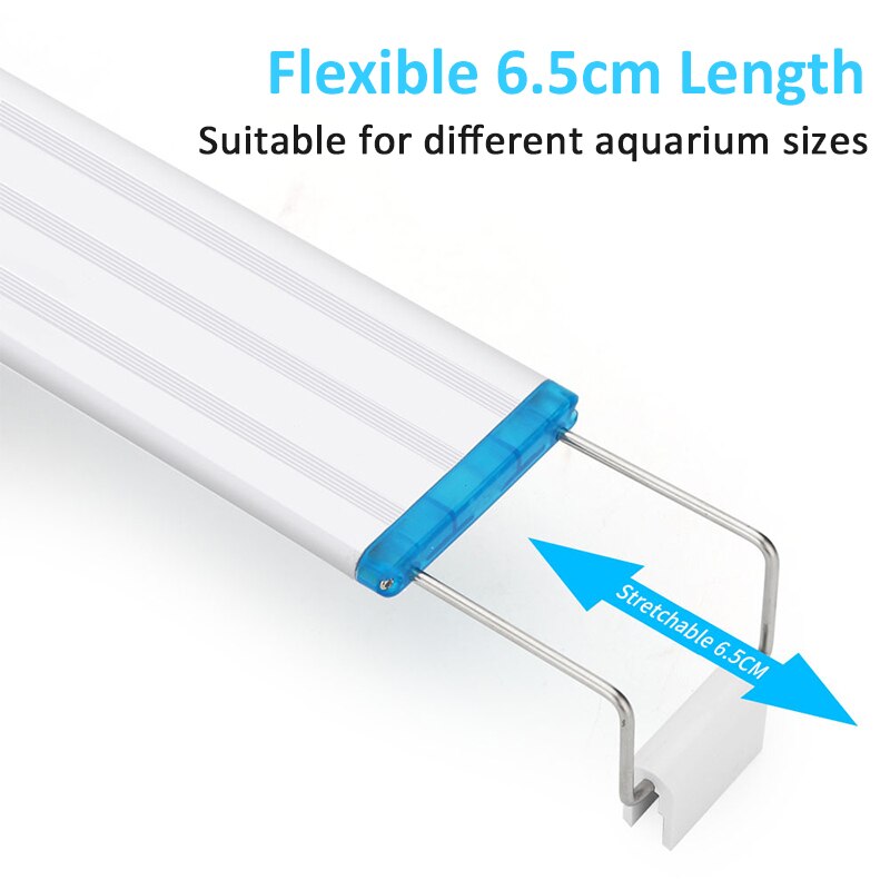 Tricolor Led Aquarium Light 18-60cm Slim Aquarium Lamp For Plants Fish Tank Light 220V US Plug Super Bright Aquarium Lighting