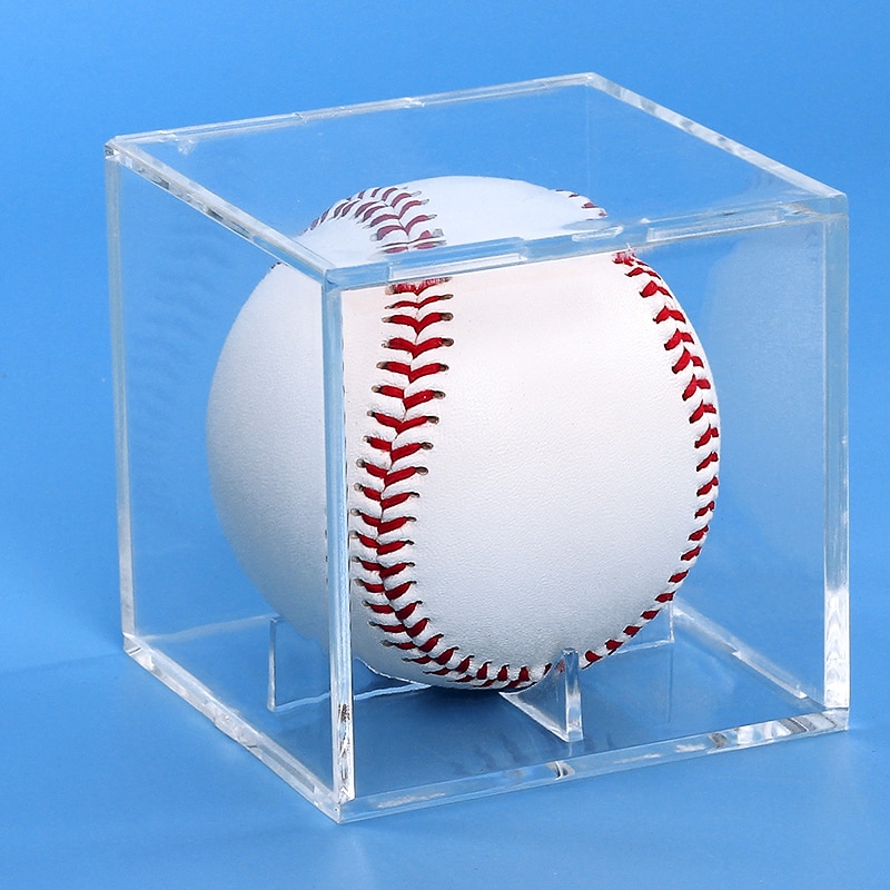 Acryl 9 Inch Baseball Doos Display Golf Tennisbal Transparante Case Voor Souvenir Opbergdoos Houder Uv Bescherming Stofdicht