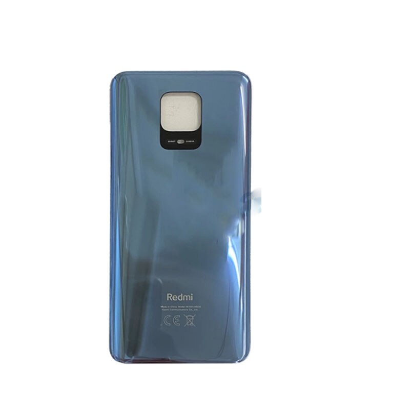 Cover posteriore in vetro per Xiaomi Redmi Note 9 Pro copribatteria custodia posteriore porta pannello in vetro custodia per Redmi Note 9S copribatteria: 64MP no lens gray