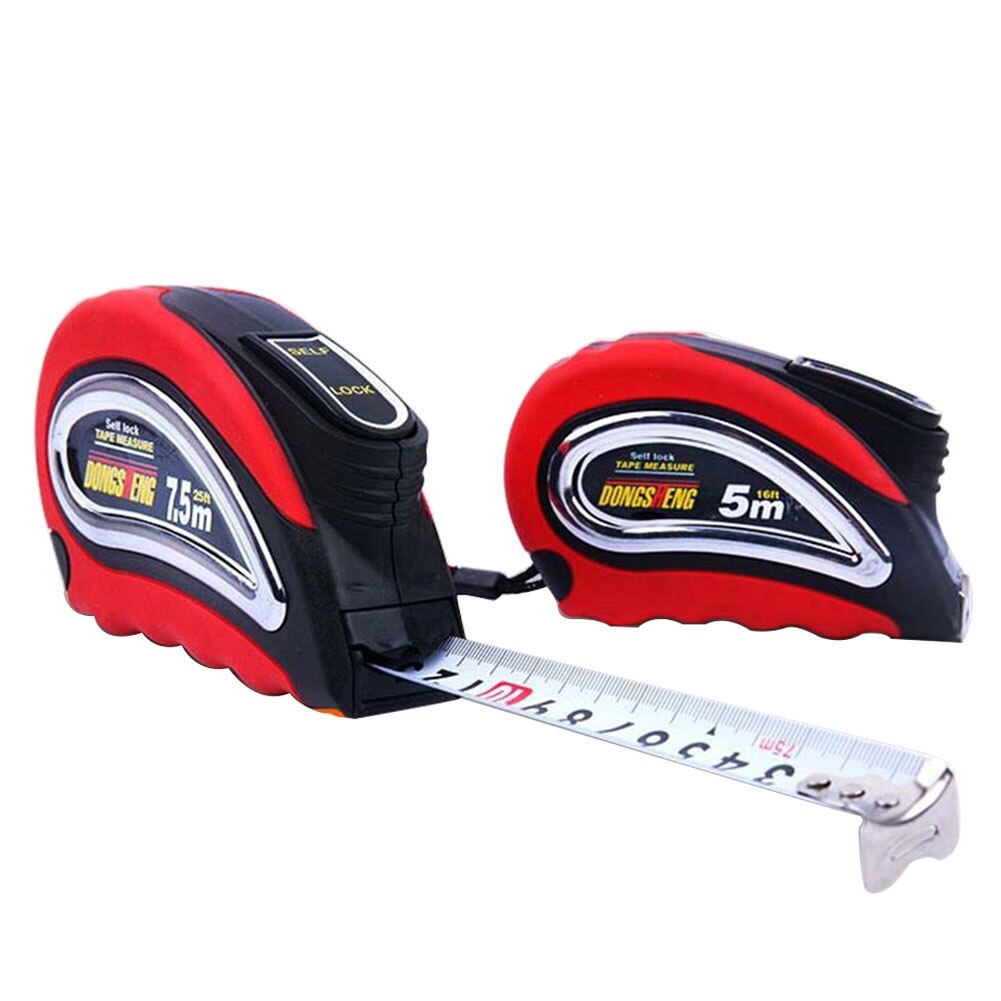 Steel Measurement Automatic Retractable Wrist Strap Inch Metric Work Tape Measure Tools Ruler Roll Woodworking Self Lock