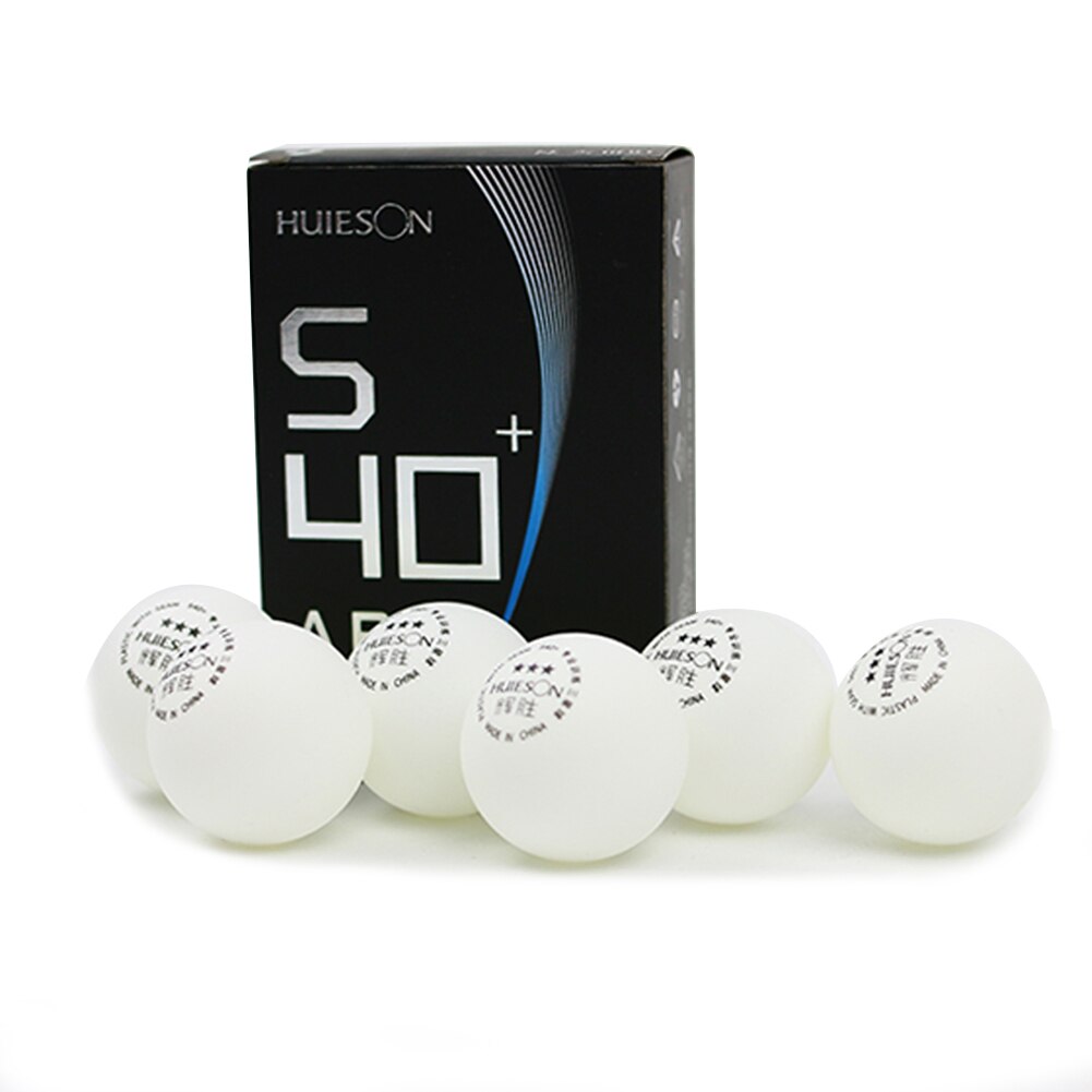 3 Star S40+ Material ABS Table Tennis Ball Table Tennis Ball / Ping Pong Ball 6pcs