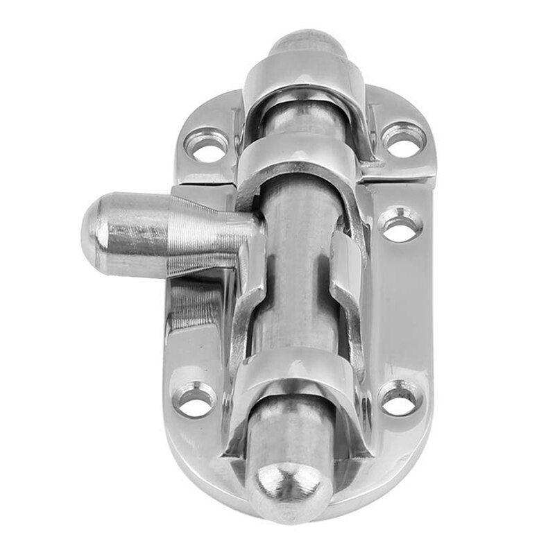 Boat Bar Sliding Lock Boats Marine Ship 316 Stainless Steel Door Window Latch Sliding Lock Barrel Bolt-60mm: Default Title
