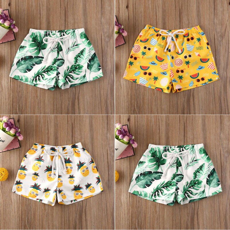 0-4T Peuter Strand Korte Bodems Slipje Baby Boy Meisje Kinderen Broek Drastring Shorts Bottoms Zwemmen Slipje Strand