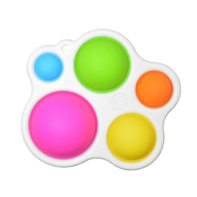 Simple Dimple Fidget Toy Fat Brain Toys Stress Relief Hand Toys For Kids Easy To Use Soft Silicone Decompression Antistress Toys: Random 1PCS