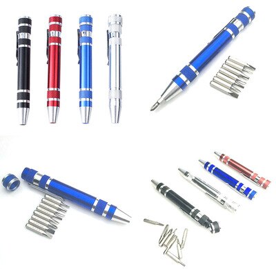 4 in 1 Pen-shaped Multifunction Mini Screwdriver Pen Multi-Tool Repair Tool Screwdriver Pen Screwdriver Set Multitool