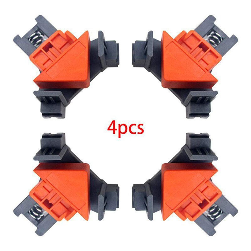 4 pcs 90 Degree Right Angle Clamp Fixing Clips Picture Frame Corner Woodworking Hand Tool Angle Clamps Pipe Clamp: Default Title