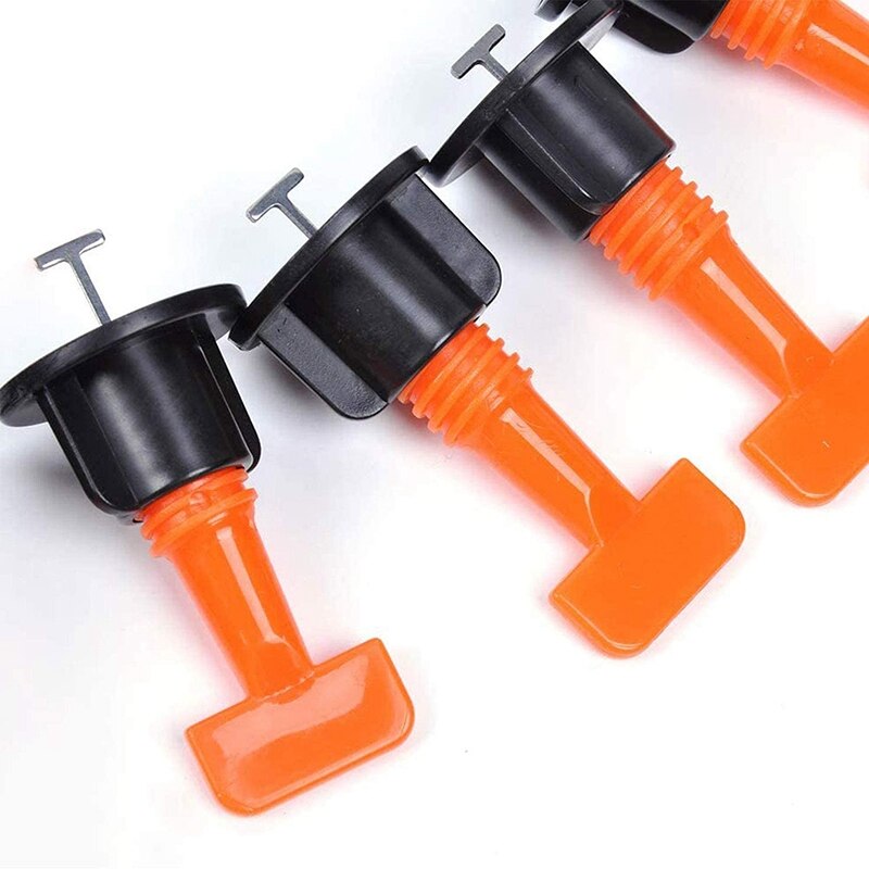 Reusable Tile Installation Tool Kit with 100Pcs Tile Levelers Spacers And4 Special Wrenches, for Building Walls Floors