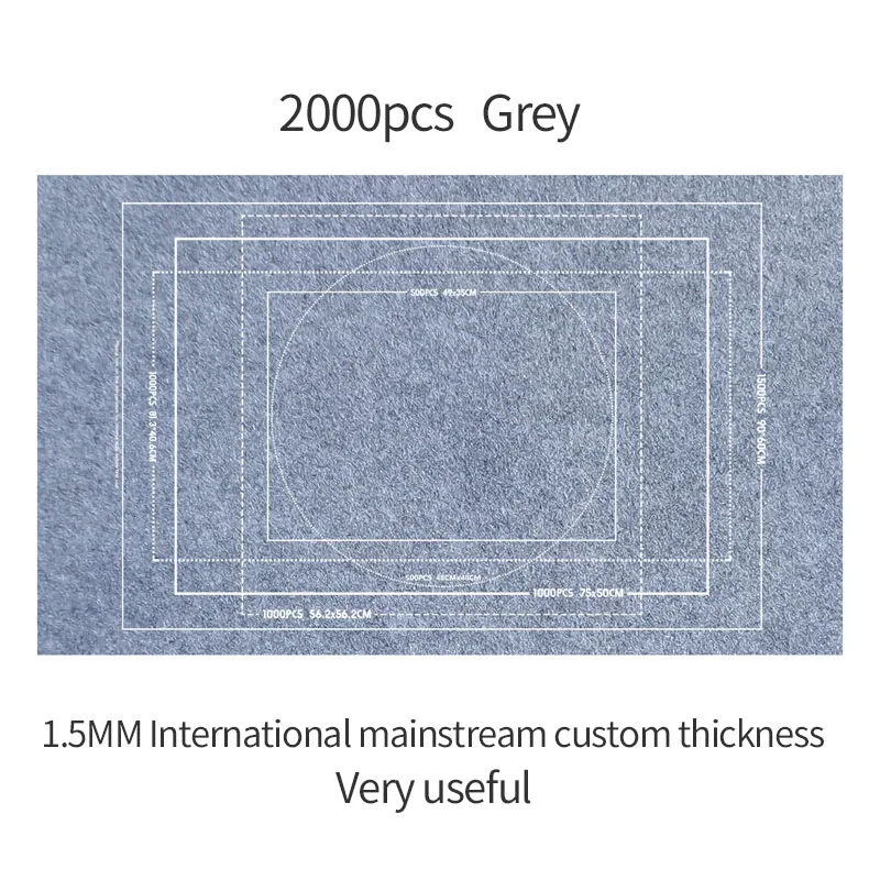 Professionele Puzzel Rolmat Deken Vilten Mat tot 1500/2000/3000 Stuks Accessoires Puzzel Draagbare Reizen Opbergtas: Blauw