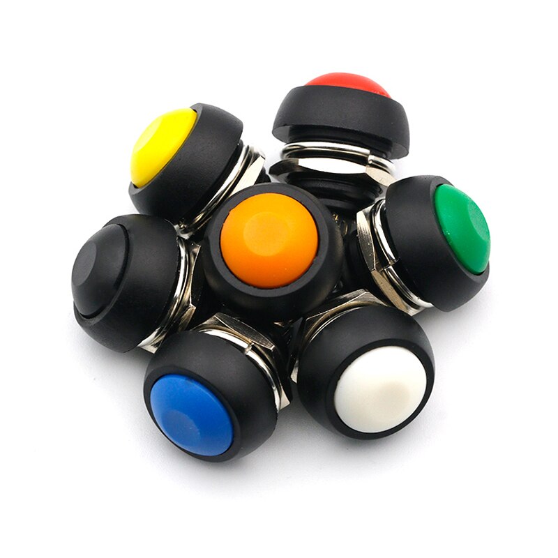 12Mm PBS-33B Waterdichte Momentary Aan Uit Drukknop Swithch Mini Ronde Schakelaar
