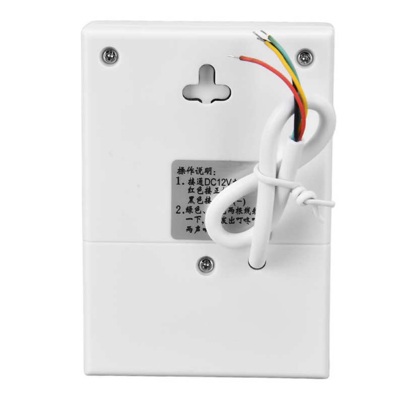 12V Wired Electronic Doorbell Dingdong Ringtone 90dB White Access Control for Hotel Home Classic Door Bell No Battery Doorbell
