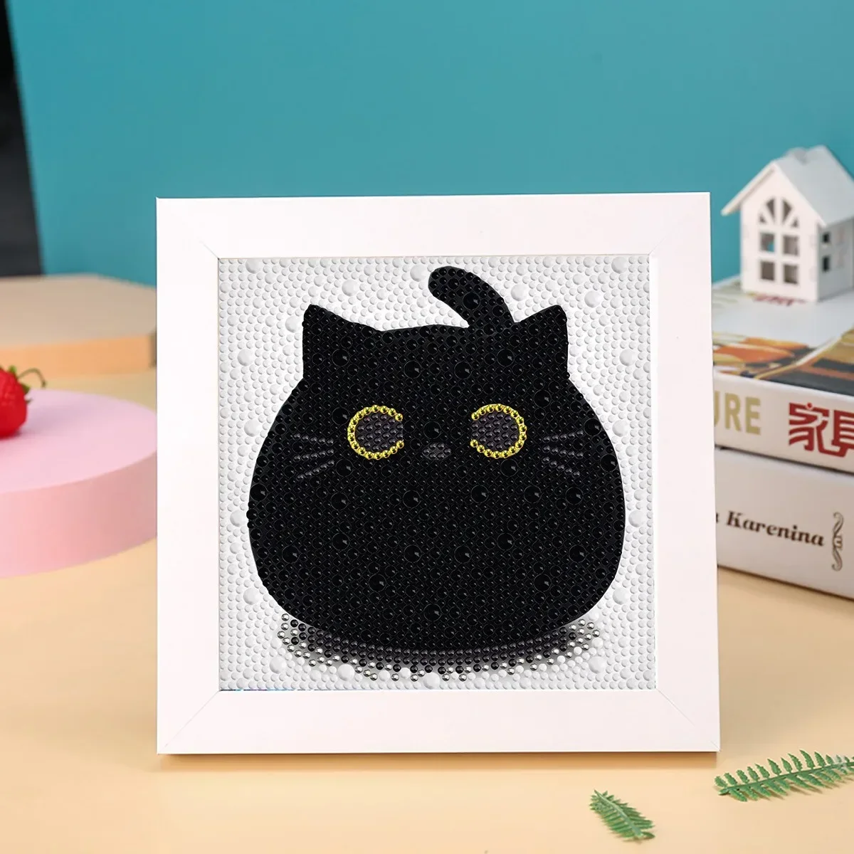 DIY Cartoon Animal Diamond Paintings Children Diamond Stickers Irregular Diamond Stickers Birthday Decoration: 65*85cm / plum