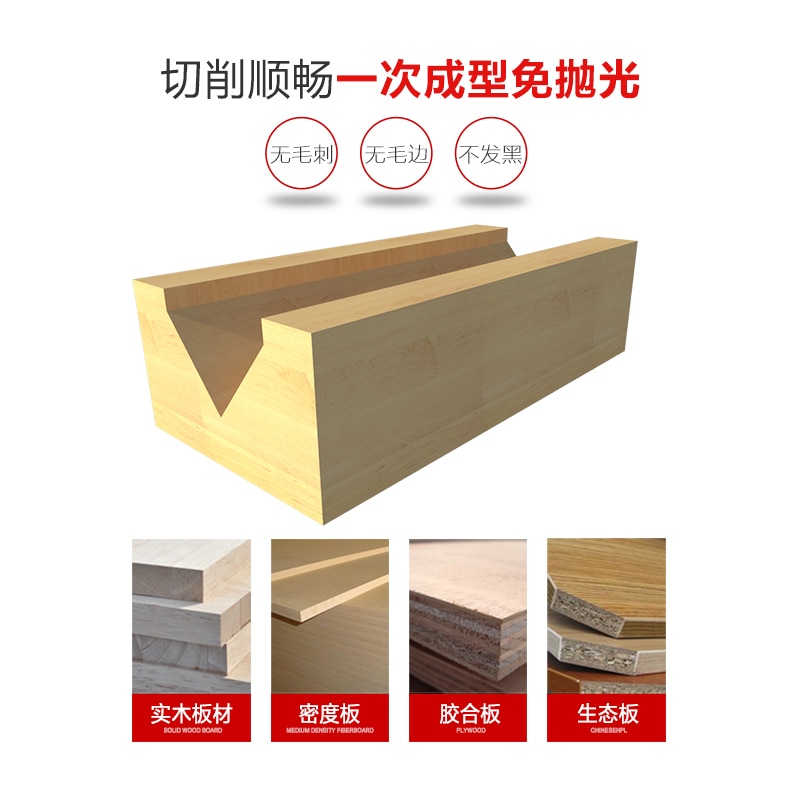 90 Deg 1/4&1/2 SHK V Groove Trimming Knife Tools Carving Tool Router Bit V-Groove Wood Cutter