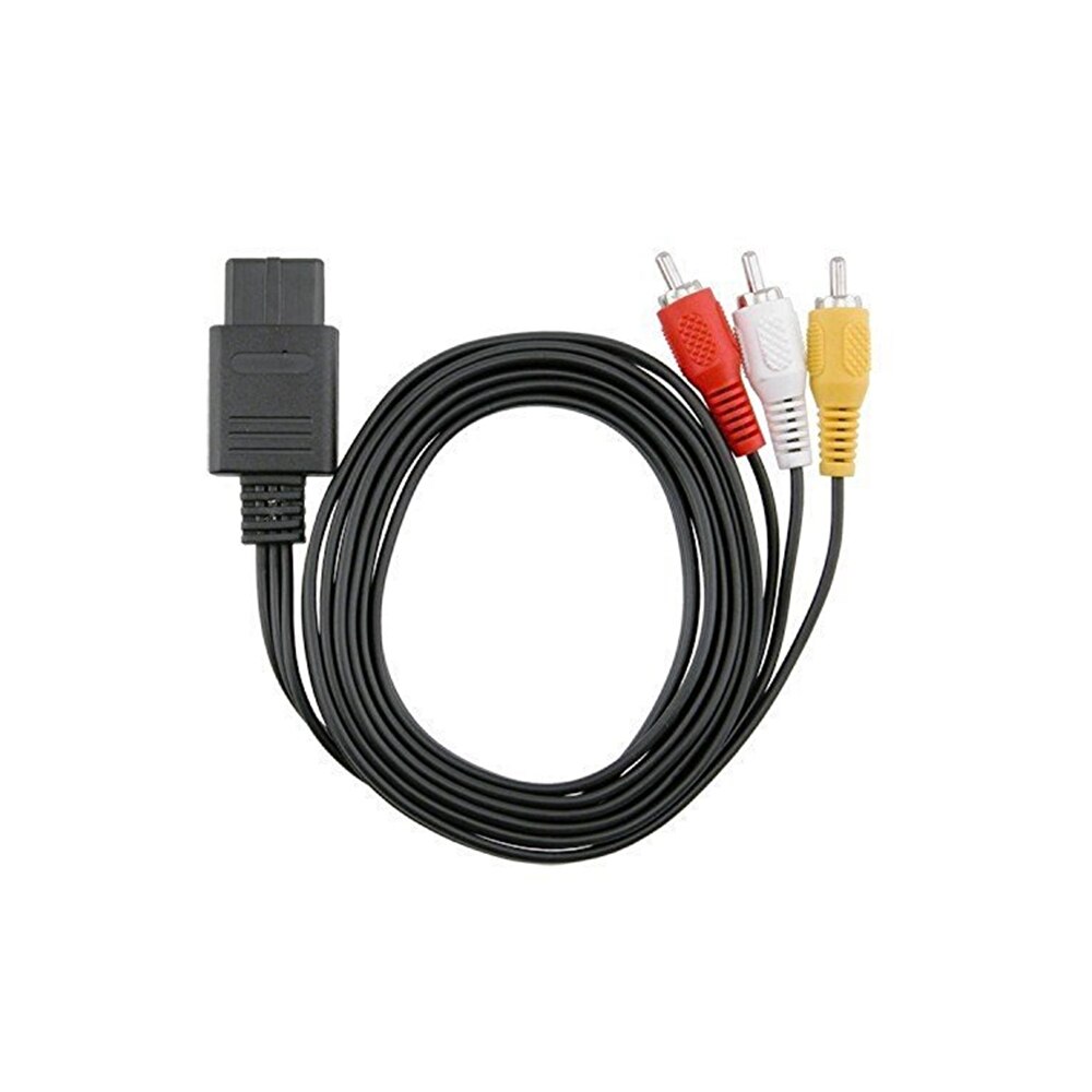 Cable N64 A/V para NS64, Cable AV A RCA para Super, Nintendo, GameCube, N64, SNES, 1,6 M