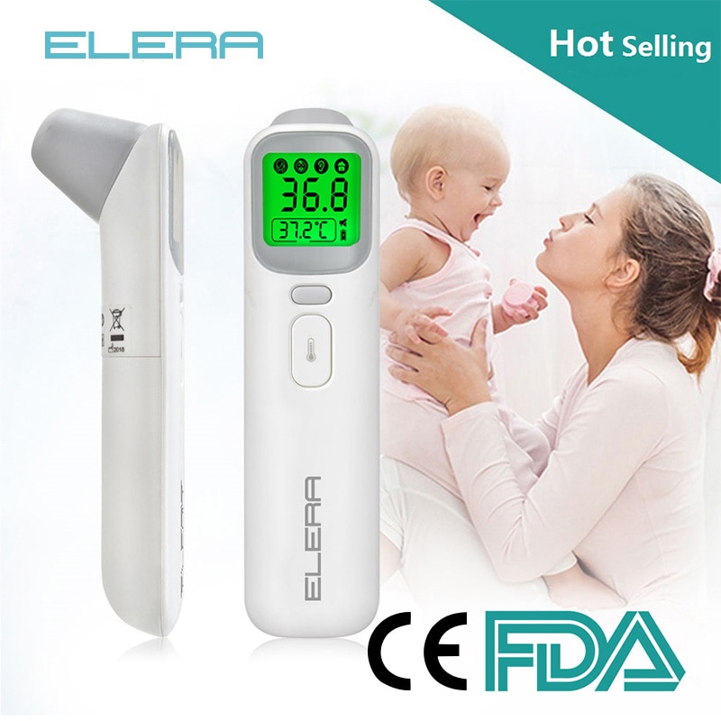 ELERA pas cher thermomètre infrarouge numérique compteur de température Instrument sans Contact IR adulte/bébé Termometro