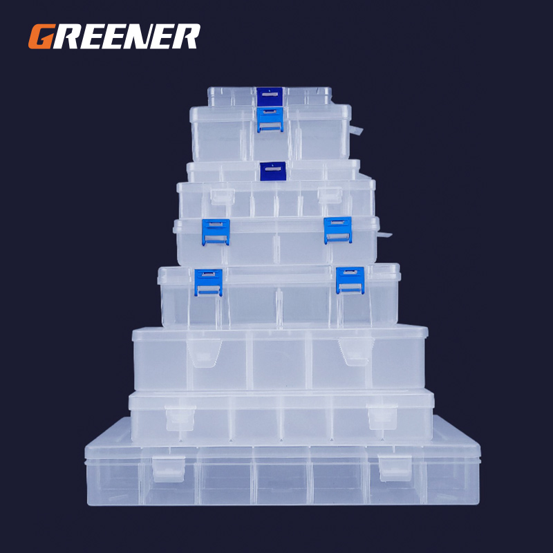 Portable Removable Jewelry Tool Storage Box Container Ring Electronic Parts Screw Beads ​Organizer Plastic Case